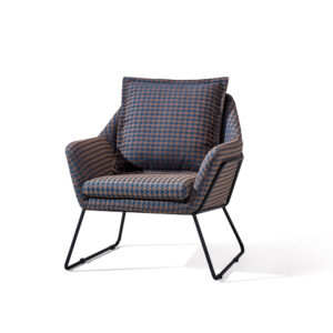 Chair Supplier in China Metal frame Fabric Chair Nordic Modern Leisure Chair-LC16