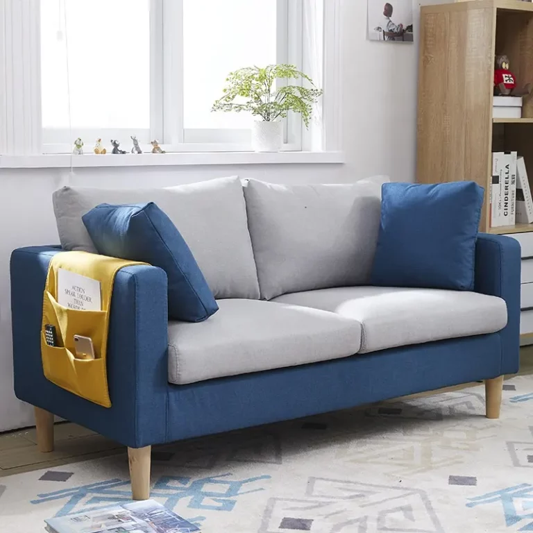 Modern Sofa Two-seater Sofa Fabric Covers Sponge Padded Pillow Bedroom Living Room Sofa Furniture Set