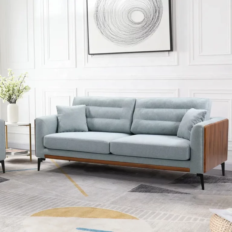 Nordicwood Chaise Lounge Sofa Set Furniture Light Blue Sectional Sofa