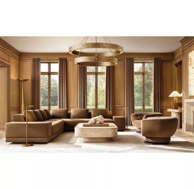 Fashion thick cushion home interior sofa furniture indoor custom fabric modern living room sofas