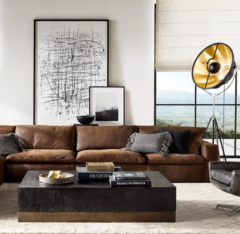 High Quality Simple Design Most Comfortable Leather Sofa Set Broad Arms Sofas Living room sofa Set