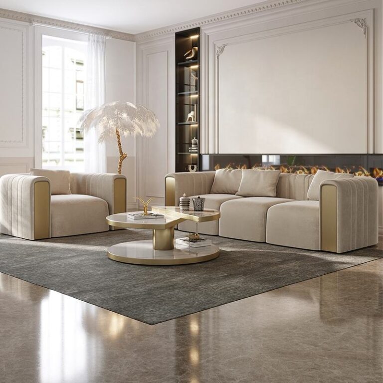 Wholesale and retail custom living room furniture couch sofa set 1+2+3 living room Modern Luxury technology fabric sofa