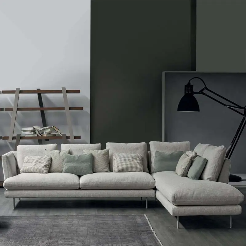 Fabric Sofa Home Furniture Modular L-Shaped Corner Sectional Sofas Living Room Sofas