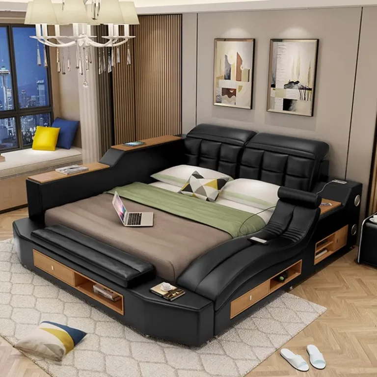 Hot Selling Multifunctional Massage Genuine Leather Bed