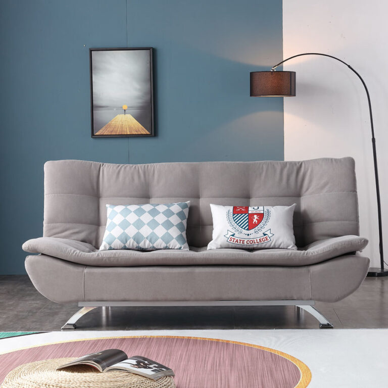 Factory wholesale metal frame sofa cum bed foldable with storage modern folding sofa bed
