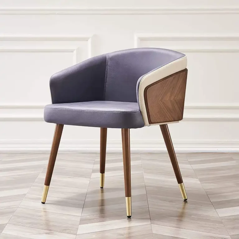 design minimalist leather cafe chairs coffee walnut veneers decoration luxury banquet plywood restaurant dining chairs