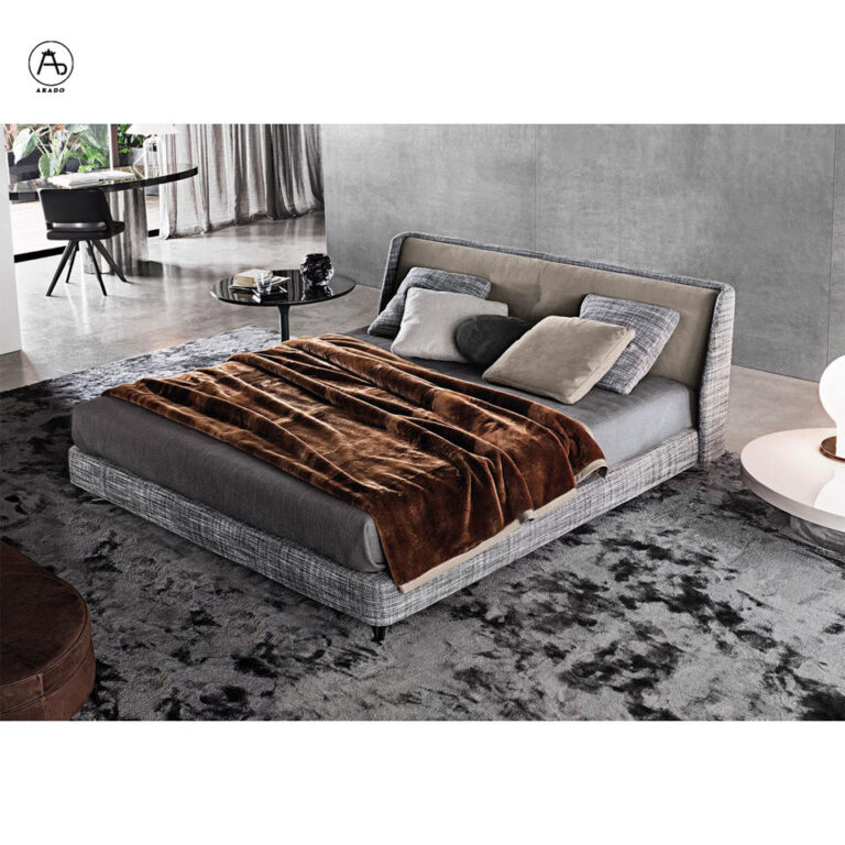 fabric leather bed frame king size italian modern murphy wall bed for house hotel bedroom set luxury bed set furniture bedroom