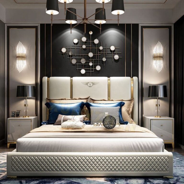 Bedroom furniture modern luxury metal bed frames beauty modern luxury mattress up-holstered sofa bed metal beds