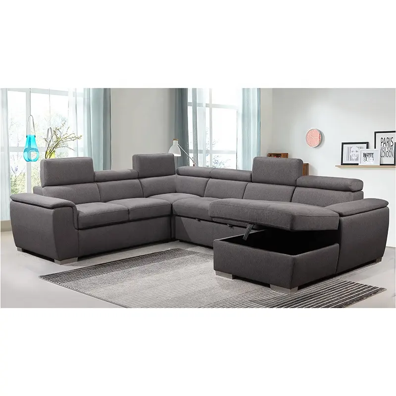 Living room furniture Modern U shaped corner sofa European style large sofa bed sleeper
