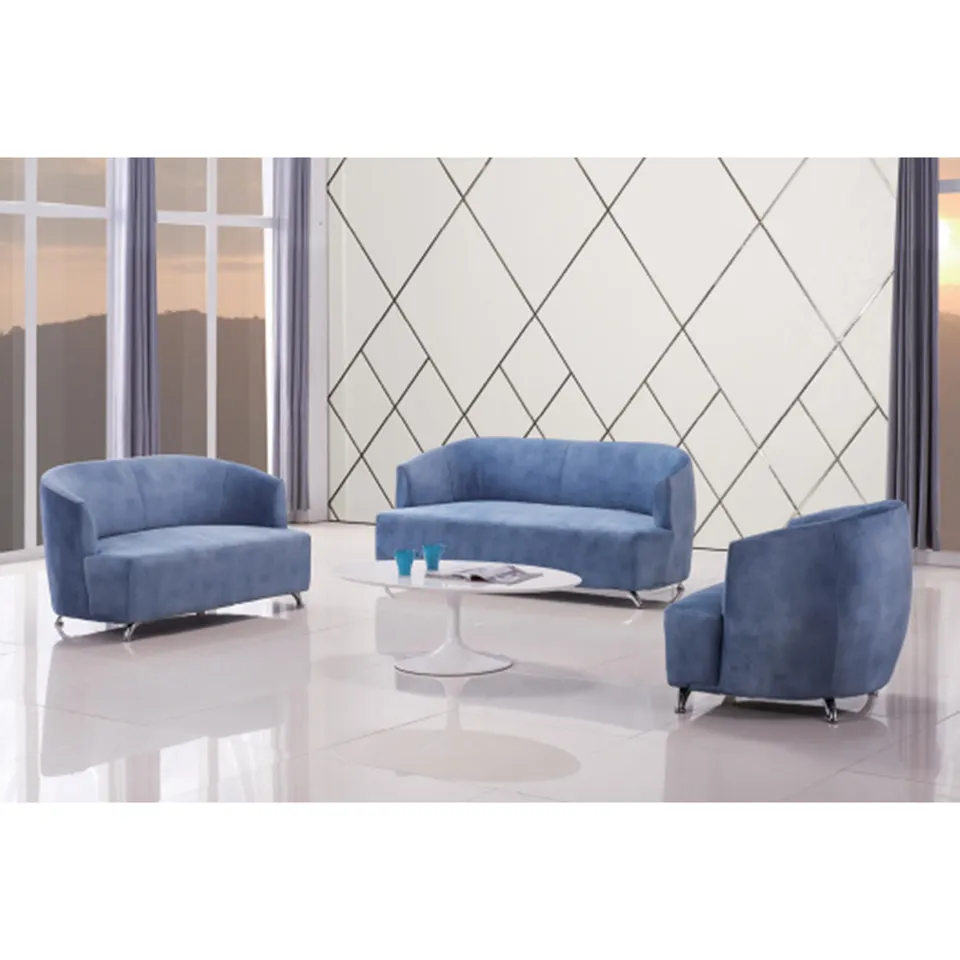Wholesale Modern Living Room Furniture Factory Price Wooden Sofa Set Reclinable Velvet Sofa Set Luxury Furniture