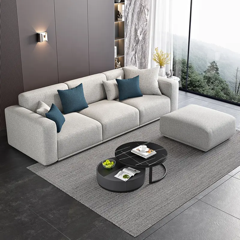 Sectional Sofa Couch Fabric Sofa for Apartments Living Room Sofas Furniture Fabric Couch