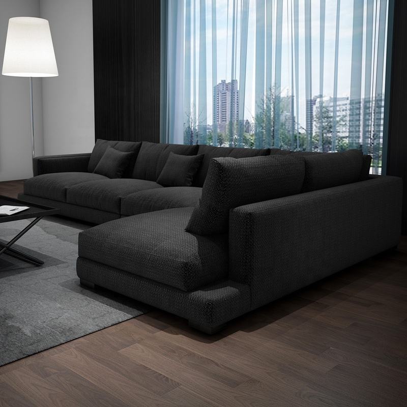 Modern Luxury Deep White Sectional 7 Seater Large Corner Sofa Set Furniture