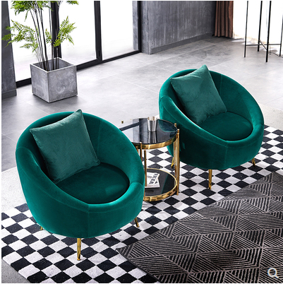 Modern Metal Frame Minimalist Luxury Furniture Green Furniture Sofa Set
