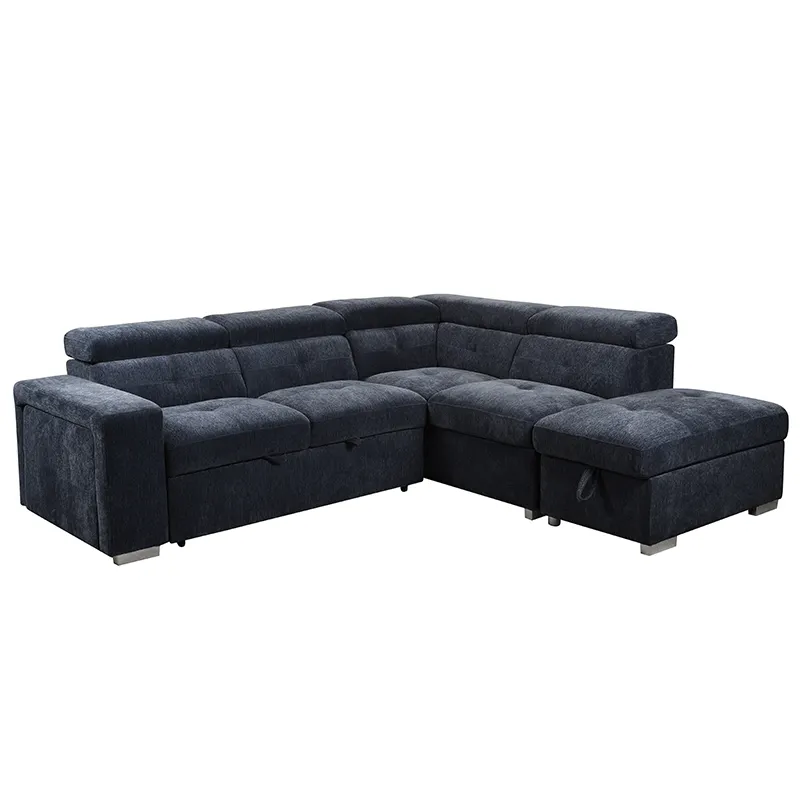 Modern design fabric sleeper sofa bed with storage High quality living sofa cum bed