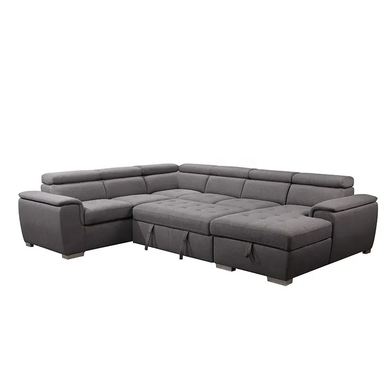 Living room furniture Modern U shaped corner sofa European style large sofa bed sleeper