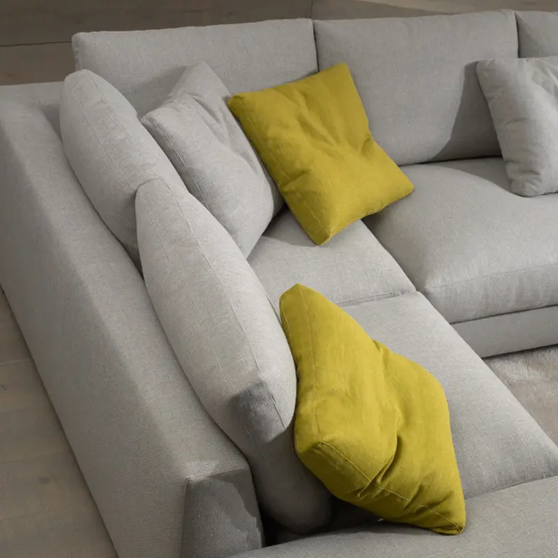 Modern Style Modular Sofa Salon Fabric Sectional L Couch Living Room Sofas Set Home Furniture