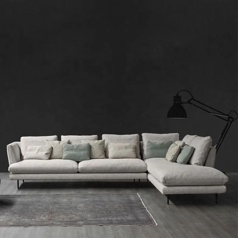 Fabric Sofa Home Furniture Modular L-Shaped Corner Sectional Sofas Living Room Sofas