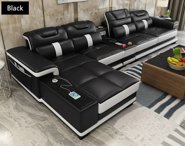 hot selling multifunctional living room furniture sofa leather couch