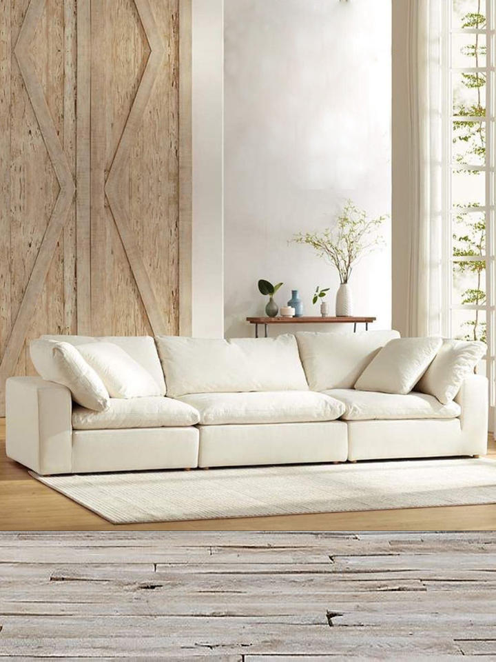 Modular Sectional Sofa Living Room French Furniture Deep Sitting Nordic Modern White Modular Sectional Couch sofa sets