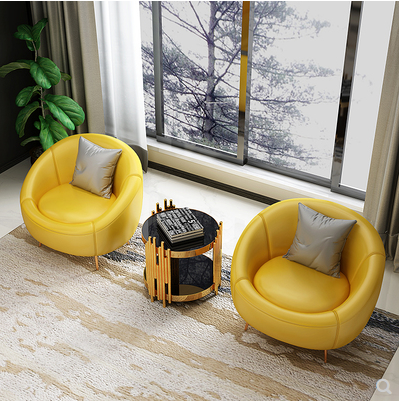 Modern Metal Frame Minimalist Luxury Furniture Green Furniture Sofa Set