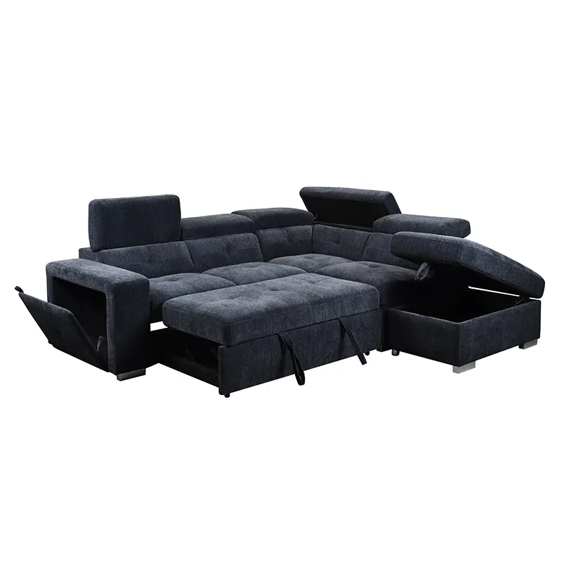 Modern design fabric sleeper sofa bed with storage High quality living sofa cum bed