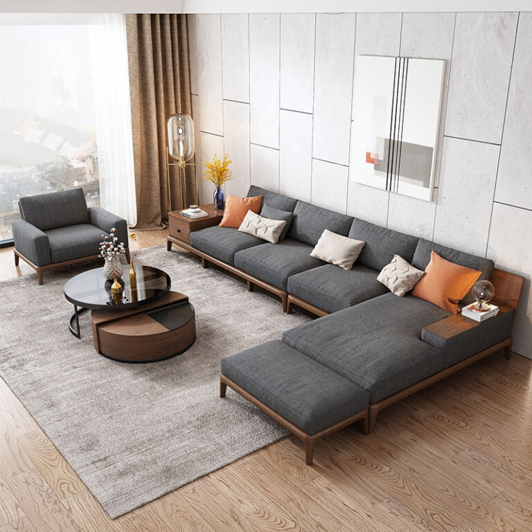 New arrival european style living room modern modular furniture upholstered sectionals sofas set