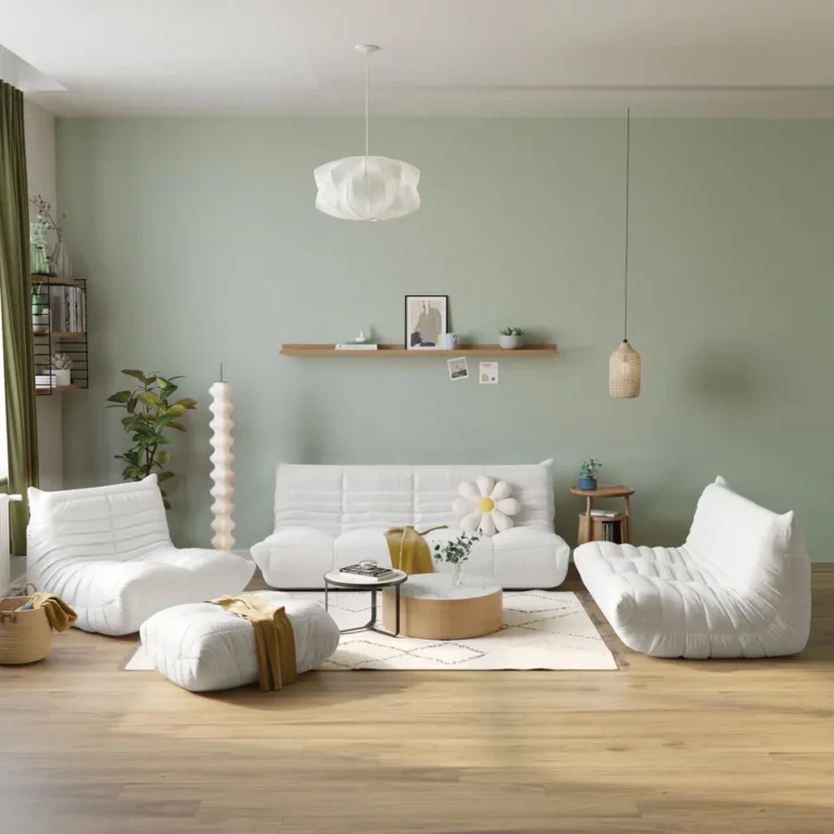 Hot sales tatami chair Nordic Style couch living room 3 seat sofa love seat tatami sofa relax lazy sofa floor couch