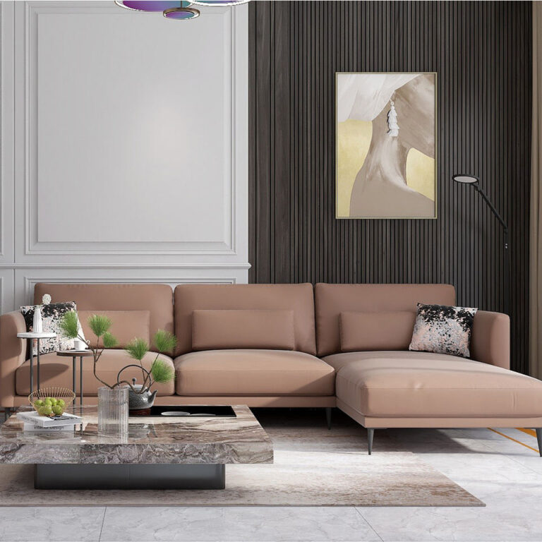 Modern Simple Design Three Seat Wooden Frame Sectional Sofa Living Room Fabric Sofas Set