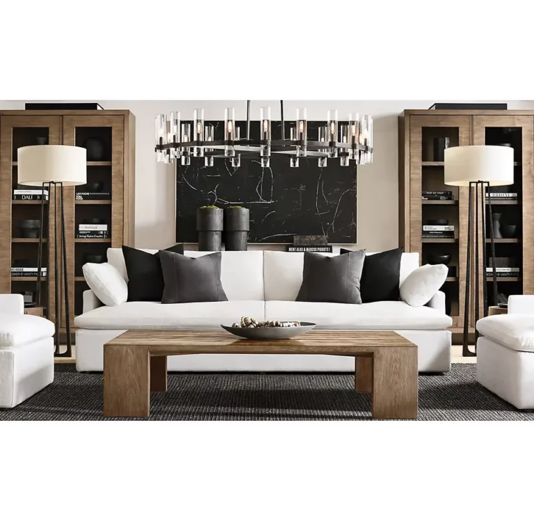 Comfortable 2 seat Sofa with Arm Simple Design White Living room Apartment Furniture Sofa