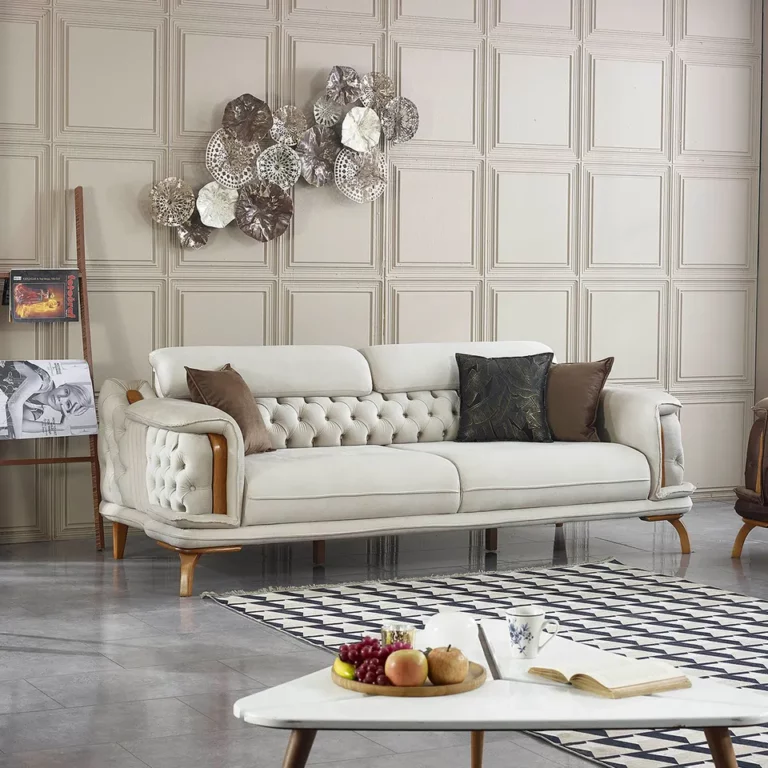 Sofa Chesterfield Luxury Button Tufted Movable Backrest Low Space Saving Sofa for Living Room Leather Velvet all materials