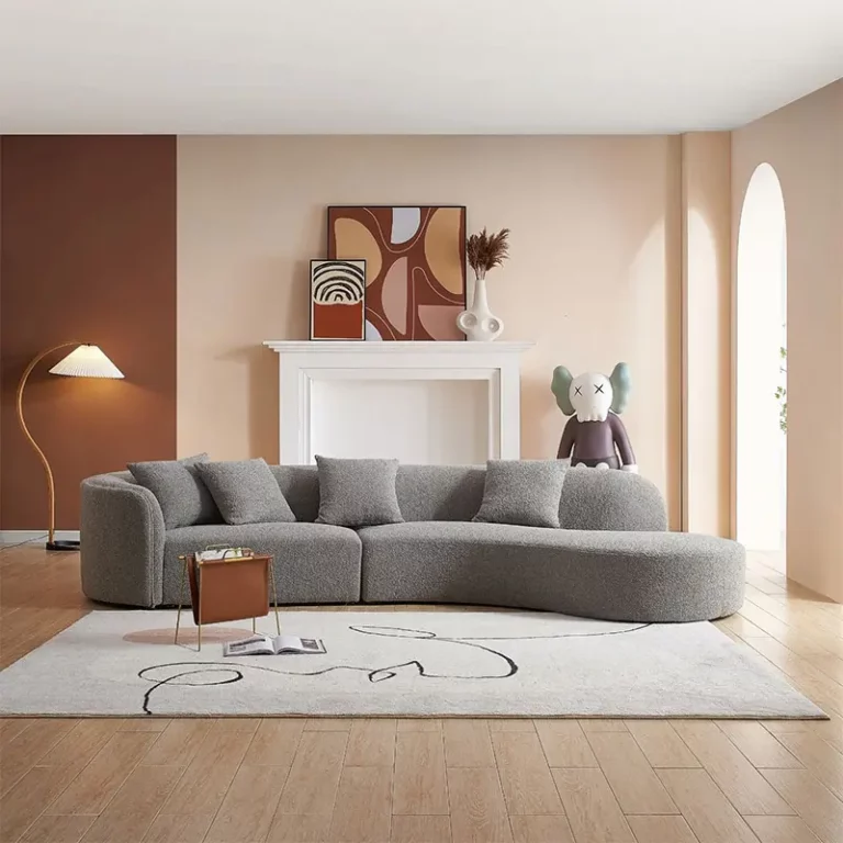 Modern Home Grey Tufted sectional u shape Sofa Living High Quality American Style Room Lounge Furniture Luxury Gray Sof Set