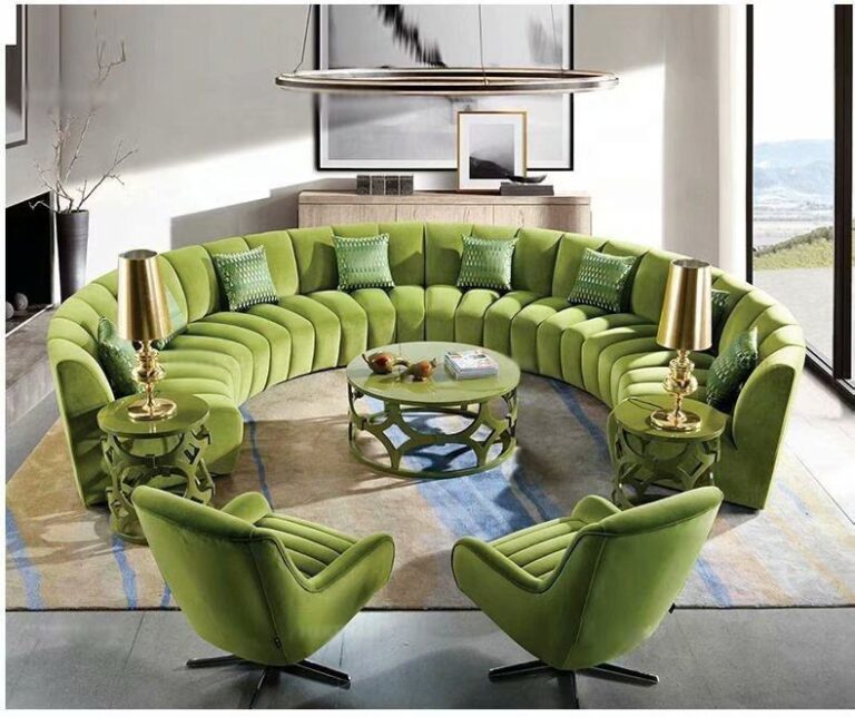 Hotel lounge area circular sofa sales department villa area sofa senior hotel club sofa