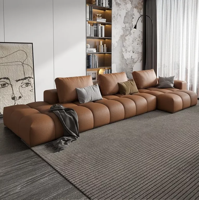 luxury retro living room furniture corner sofa set modern Couch Modern L shape modular sofa