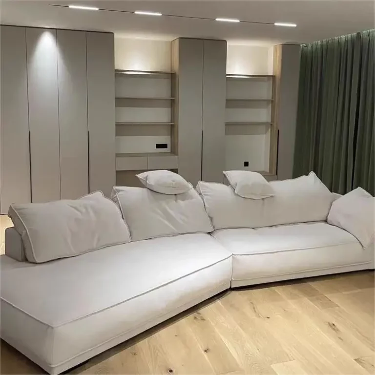 hot sale create technology cloth sectional leather Italian furniture couch living room sofa
