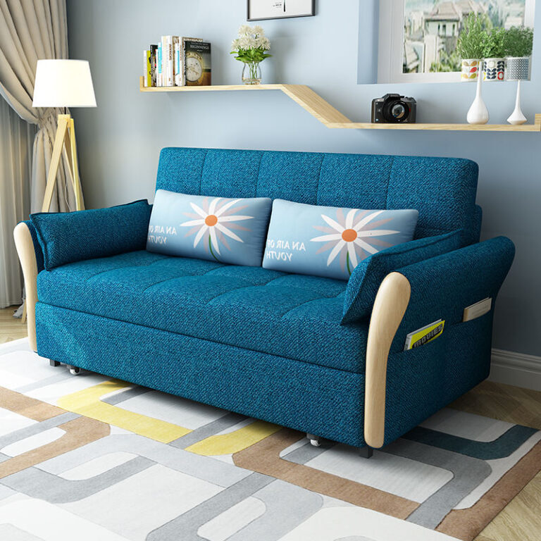 Hot Sell Sofa Bed Solid Wood Frame Convertible Sofa Three Seat Sofa Bed Living Room Furniture Couch