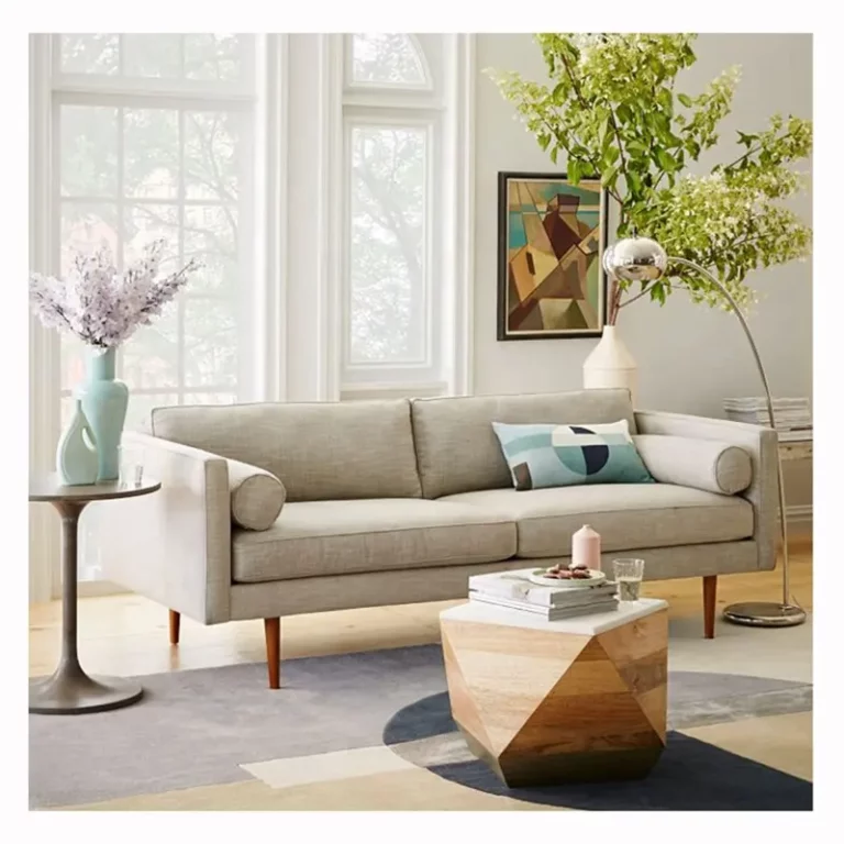 Lounge Furniture Modern Fabric Couch Loveseats Simple Minimalist Two Seat Sofa European Style Sofa Designs For Living Room