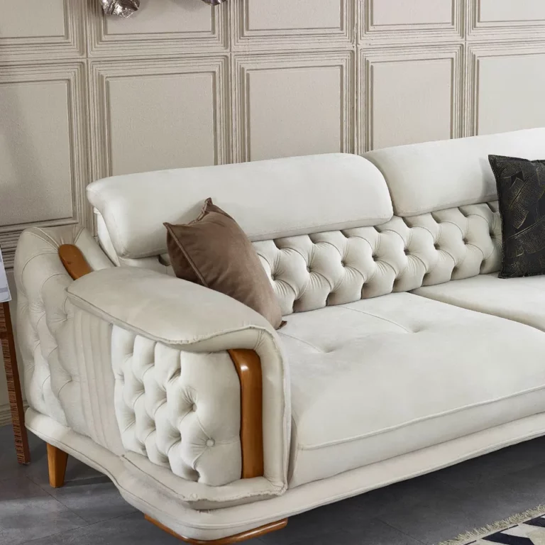 Sofa Chesterfield Luxury Button Tufted Movable Backrest Low Space Saving Sofa for Living Room Leather Velvet all materials