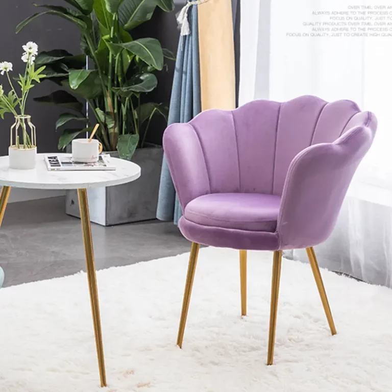 High Back Bedroom furniture Velvet Nordic Fabric Dining chairs Upholstered bedroom Chair sofa living room chair