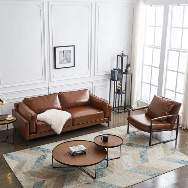 Factory direct sales of modern business reception leather sofa