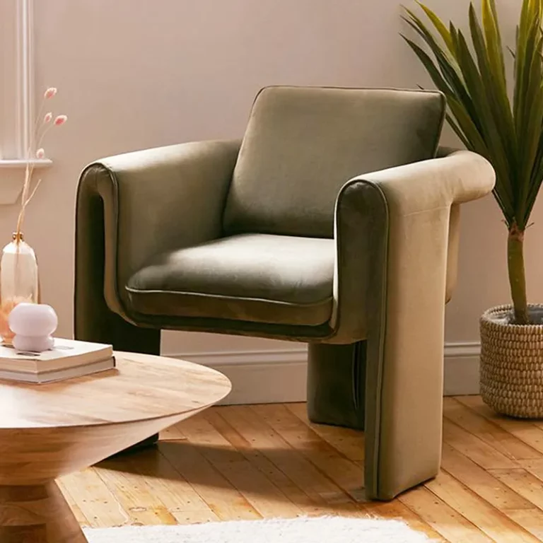High quality modern furniture living room sofa chair on sale red velvet fabric single seat chairs