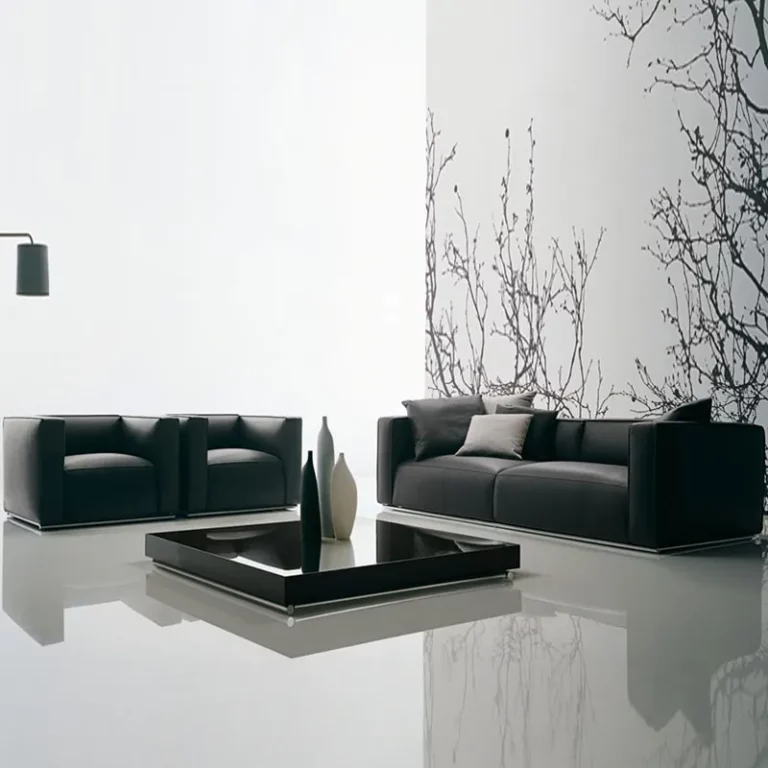 modern design living room sofa set leather single three-person sofa high-quality stainless steel leg comfortable sofa set