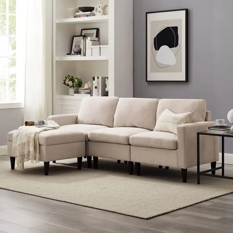 Wholesale Small Living Room Linen Fabric European Sectional Sofa With Sofa Storage Box