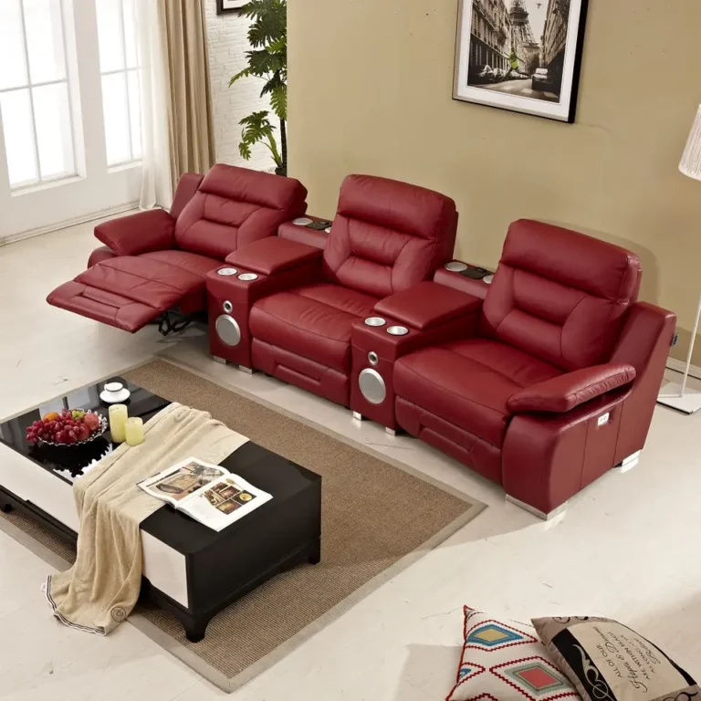 Hot Sale Premium With Bule Tooth Speaker Metal Leg Genuine Leather Office Leisure Chair