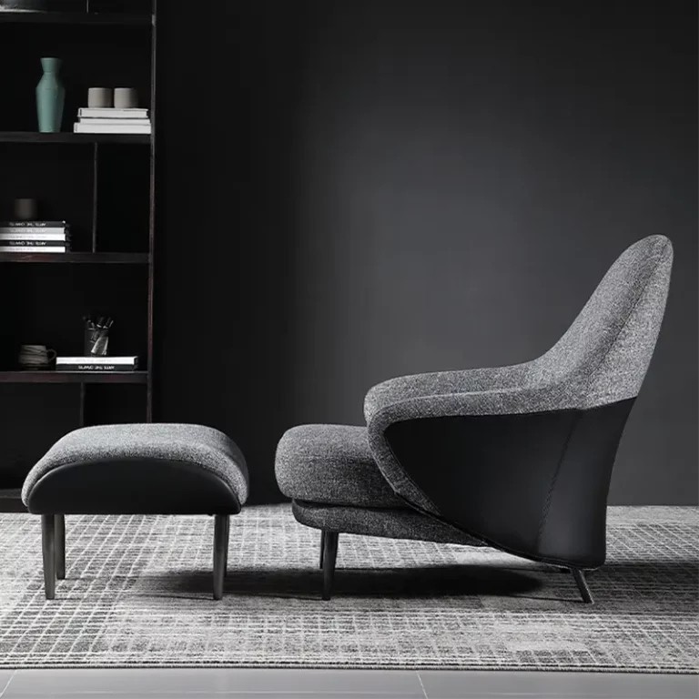 Italian style villa light luxury lounge chair modern simple single sofa chair