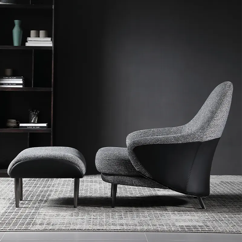 Italian style villa light luxury lounge chair modern simple single sofa chair