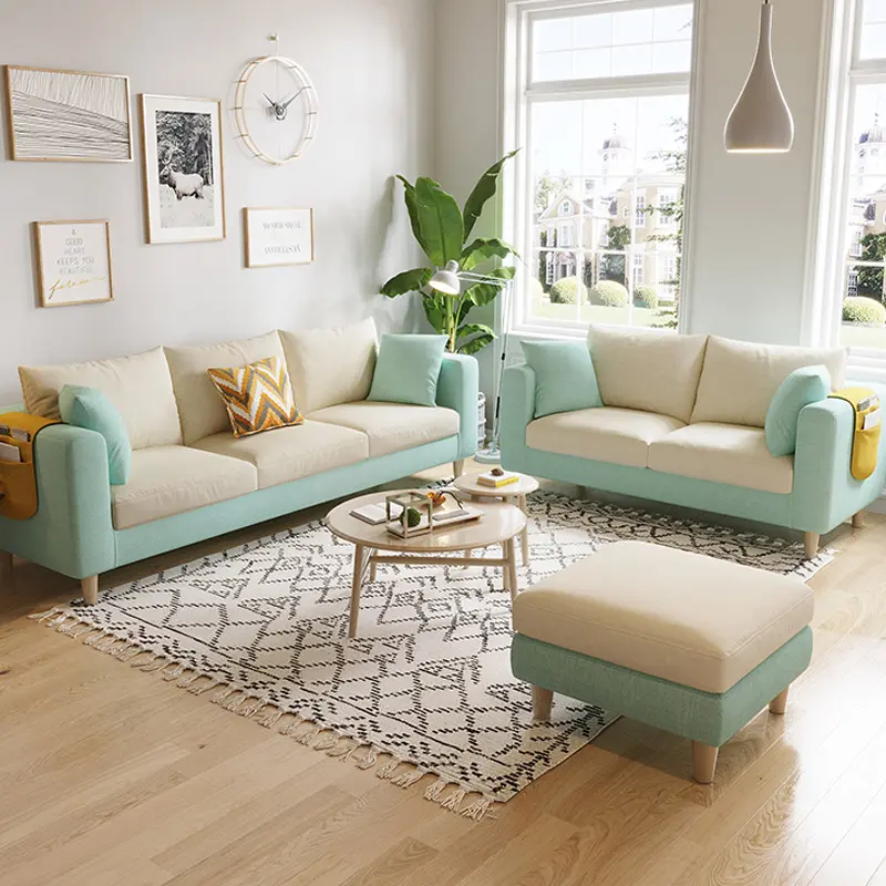 New design furniture modern fabric design sofa 1 set design living room sofa-fabrics