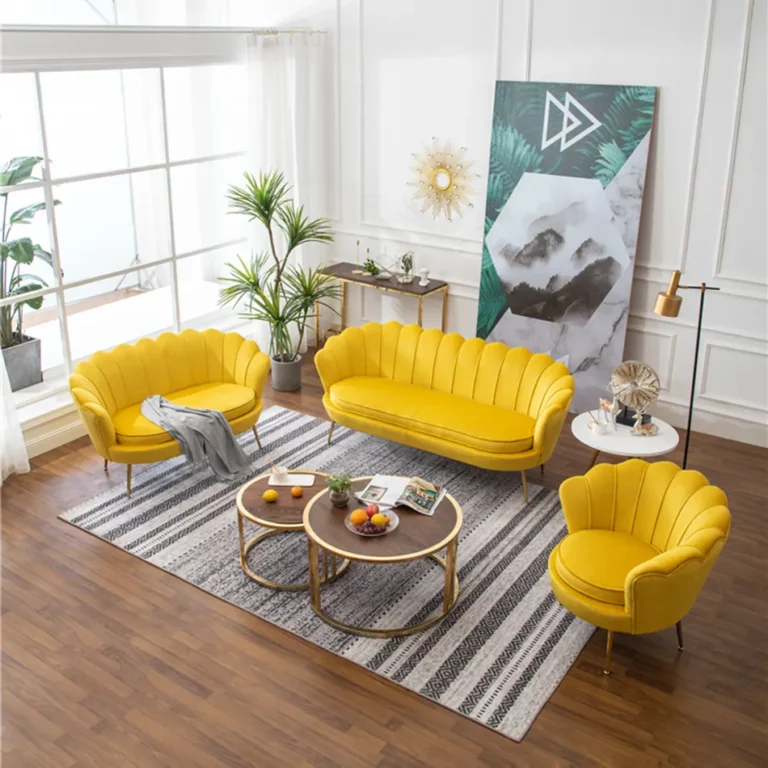 Fabric Sectional Sofa American Modern Living Room Furniture Sofa Set 3 Seater Design velvet Tufted Sofa