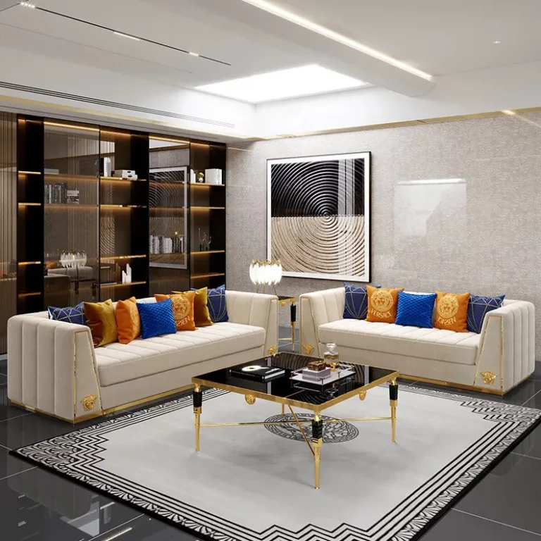 High end technology fabric Sofa Matte Velvet Living Room Lazy Sofas For Villa Home furniture