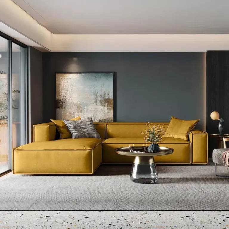 leather in high quality sofa L-shape sectionals popular home furniture living room sofas
