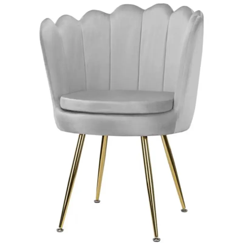 High Back Bedroom furniture Velvet Nordic Fabric Dining chairs Upholstered bedroom Chair sofa living room chair